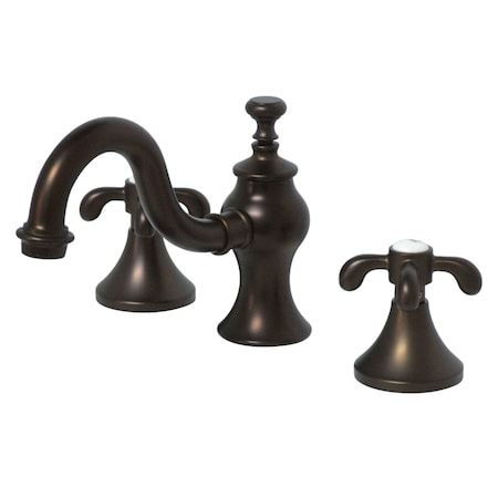 Kingston Brass KC7165TX 8" Widespread Bathroom Faucet, Oil Rubbed Bronze KC7165TX